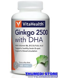 Ginkgo 2500 with DHA – Giúp tăng cường tuần hoàn não, cải thiện trí nhớ…