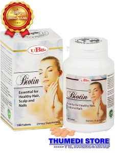 Biotin – Thuốc mọc tóc, chống rụng tóc giup duy trì mái tóc dày óng mượt