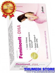 Feminovit + DHA – Bổ sung DHA, vitamin thiết yếu, sắt cho phụ nữ có thai và cho con bú