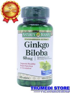 Ginkgo Biloba 60mg – Hỗ trợ điều trị thiểu năng tuần hoàn não, suy giảm trí nhớ