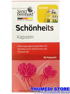 Tinh dầu hoa anh thảo Schonheits Kapseln – Viên uống hỗ trợ cân bằng nội tiết cho phụ nữ