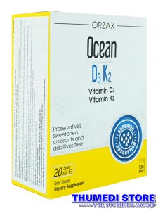 Ocean D3 K2 – Bổ sung vitamin D3 và vitamin K2 giúp tăng cường hấp thụ canxi