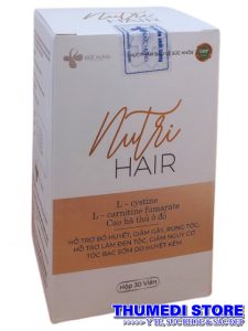 Nutri Hair – Viên uống hỗ trợ làm đen tóc, giảm nguy cơ bạc tóc