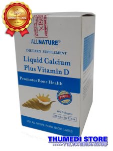Liquid Calcium Plus Vitamin D (100 viên)- Viên sung canxi giúp hiệu quả cao, cho bà bầu và người cao tuổi