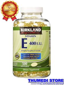 Vitamin E 400 IU Kirkland Signature – Giúp làm đẹp da, ngăn ngừa và làm chậm quá trình lão hóa da