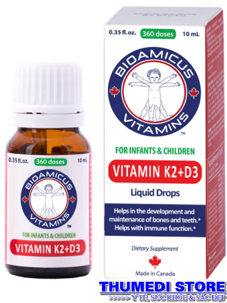 BioAmicus Vitamin D3 K2-MK7 có hỗ trợ cho trẻ em không?
