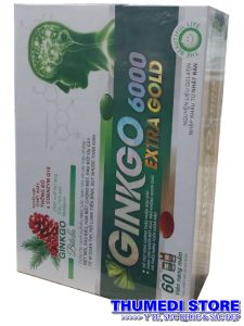 Ginkgo 6000 Extral Gold – Giúp hoạt huyết, hỗ trợ tăng cường tuần hoàn máu lên não