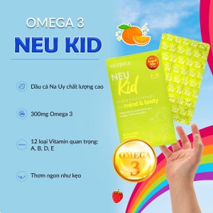 Vitamin tổng hợp cho bé Neubria Neu kid  Omega DHA – 30 viên