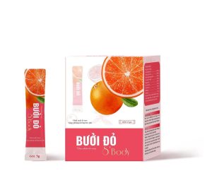 TRÀ GIẢM CÂN BƯỞI ĐỎ S’BODY (HỘP 15 GÓI)